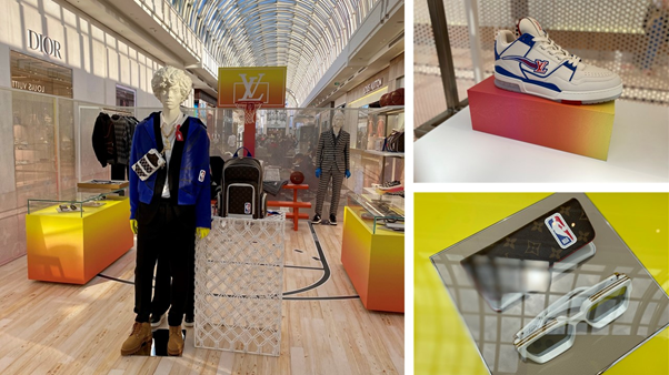 Louis Vuitton collaborates with the NBA in the design of a pop-up store in  Shibuya